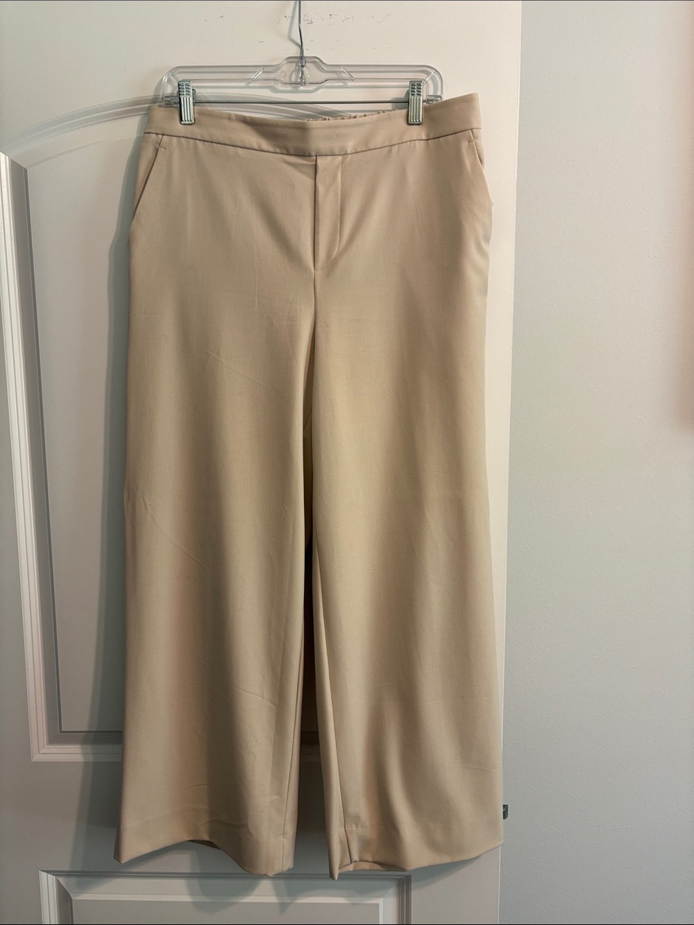 Banana Republic Women's Wide-Leg Pants in Light Beige